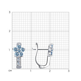 Серьги SOKOLOV - Серебро 925, Фианит (арт. 94026036)