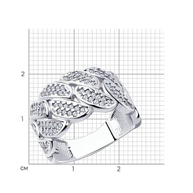 Кольцо SOKOLOV - Серебро 925, Фианит (арт. 94013577)