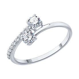 Кольцо Diamant - Серебро 925, Фианит (арт. 94-110-02398-1)