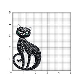 Брошь SOKOLOV - Серебро 925, Фианит (арт. 94040300)