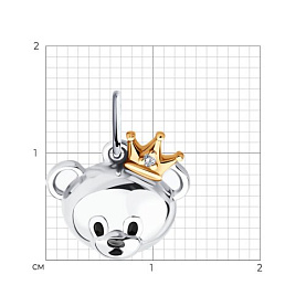 Подвеска Diamant - Серебро 925, Фианит (арт. 94-130-02237-1)