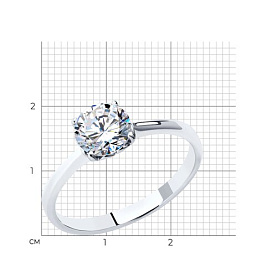 Кольцо SOKOLOV - Серебро 925, Фианит (арт. 94013560)