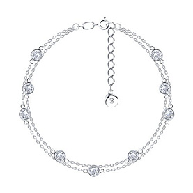 Браслет SOKOLOV - Серебро 925, Фианит (арт. 94050182)