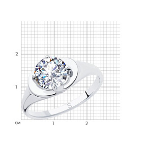 Кольцо SOKOLOV - Серебро 925, Фианит (арт. 94012825)