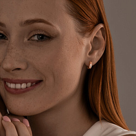 Серьги SOKOLOV - Серебро 925, Фианит (арт. 93020646)