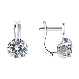 Серьги SOKOLOV - Серебро 925, Фианит (арт. 94023499)