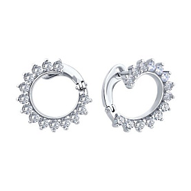 Серьги SOKOLOV - Серебро 925, Фианит (арт. 94026880)