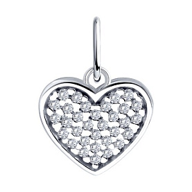 Подвеска Diamant - Серебро 925, Фианит (арт. 94-130-00268-1)