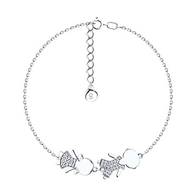 Браслет SOKOLOV - Серебро 925, Фианит (арт. 94051004)