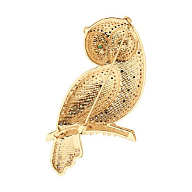 Брошь SOKOLOV - Серебро 925, Фианит, Эмаль (арт. 93040054)