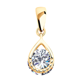 Подвеска SOKOLOV - Серебро 925, Фианит (арт. 93030421)