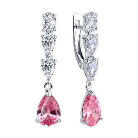 Серьги SOKOLOV - Серебро 925, Фианит (арт. 94026776)