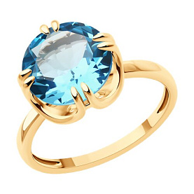 Кольцо SOKOLOV - Золото 585, Топаз (арт. 717093)