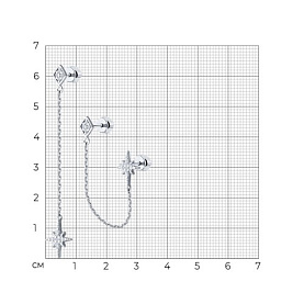 Серьги SOKOLOV - Серебро 925, Фианит (арт. 94026679)