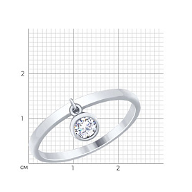 Кольцо SOKOLOV - Серебро 925, Фианит (арт. 94012526)