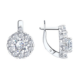 Серьги Diamant - Серебро 925, Фианит (арт. 94-120-02402-1)