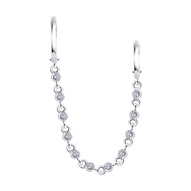 Серьга SOKOLOV - Серебро 925, Фианит (арт. 94170368)