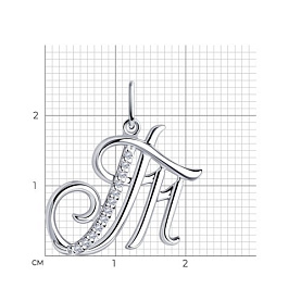 Подвеска Diamant - Серебро 925, Фианит (арт. 94-130-01380-1)