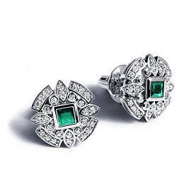 Серьги Platinum Lab. - Платина 950 (арт. ПС-275И-01)
