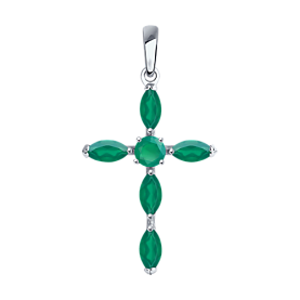 Подвеска SOKOLOV - Серебро 925, Агат (арт. 92030691)