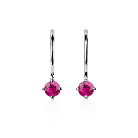 Серьги Platinum Lab. - Платина 950 (арт. ПС-028Р-01)