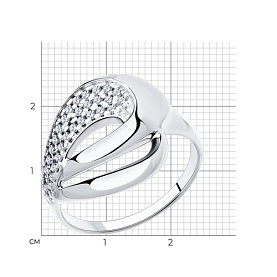 Кольцо Diamant - Серебро 925, Фианит (арт. 94-110-00691-1)