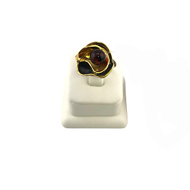 Кольцо Янтарная волна - Серебро 925, Янтарь (арт. 820931к)