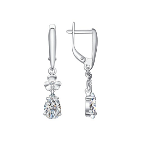 Серьги SOKOLOV - Серебро 925, Фианит (арт. 94020377)