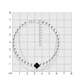 Браслет Diamant - Серебро 925, Гематит (арт. 94-350-00078-1)