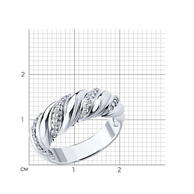 Кольцо Diamant - Серебро 925, Фианит (арт. 94-110-02228-1)