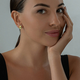 Серьги Diamant - Серебро 925, Эмаль (арт. 94024324)