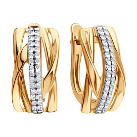 Серьги SOKOLOV - Серебро 925, Фианит (арт. 93022548)