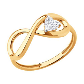 Кольцо Diamant - Золото 585, Фианит (арт. 51-110-02650-1)