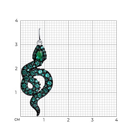 Подвеска SOKOLOV - Серебро 925, Фианит (арт. 94032761)