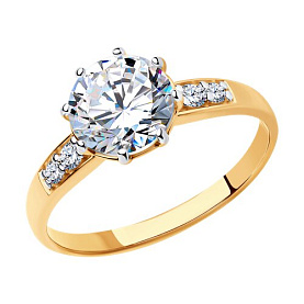 Кольцо SOKOLOV - Серебро 925, Фианит (арт. 93011031)