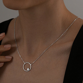 Колье SOKOLOV - Серебро 925, Фианит (арт. 94070673)