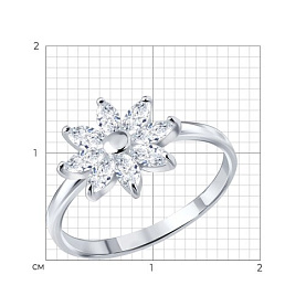 Кольцо Diamant - Серебро 925, Фианит (арт. 94-110-02396-1)