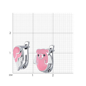 Серьги SOKOLOV - Серебро 925, Эмаль (арт. 94025650)