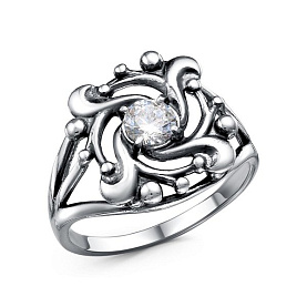 Кольцо Красная пресня - Серебро 925, Фианит (арт. 23815082)