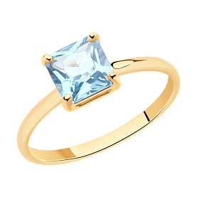 Кольцо SOKOLOV - Золото 375, Топаз (арт. 37716125)