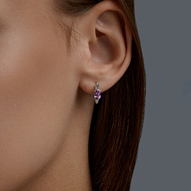 Серьги SOKOLOV - Серебро 925, Аметист (арт. 92025347)