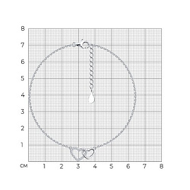 Браслет SOKOLOV - Серебро 925, Фианит (арт. 94051100-91)
