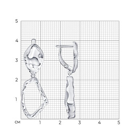 Серьги Diamant - Серебро 925, Кристалл (арт. 94-121-02424-1)