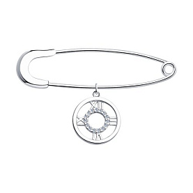 Булавка SOKOLOV - Серебро 925, Фианит (арт. 94040150)