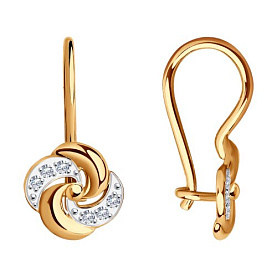 Серьги SOKOLOV - Золото 375, Фианит (арт. 31-120-01484-1)
