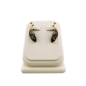 Серьги Янтарная волна - Серебро 925, Янтарь (арт. 821854з)