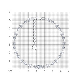 Браслет SOKOLOV - Серебро 925, Фианит (арт. 94050356)