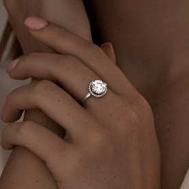 Кольцо SOKOLOV - Серебро 925, Фианит (арт. 94010497)