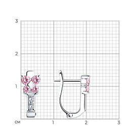 Серьги SOKOLOV - Серебро 925, Фианит (арт. 94026111)