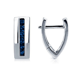 Серьги Platinum Lab. - Платина 950 (арт. ПС-021С-03)